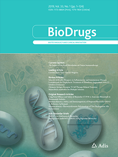 Bio Drugs journal cover Bio Drugs journal cover