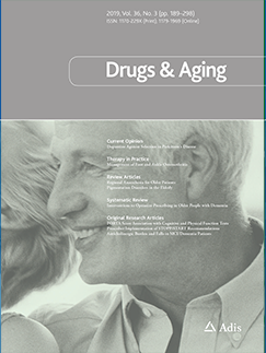 Drugs and Aging journal cover Drugs and Aging journal cover